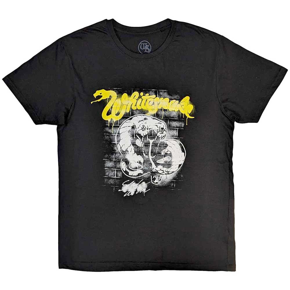 Whitesnake - Graffiti Heren Tshirt - Zwart